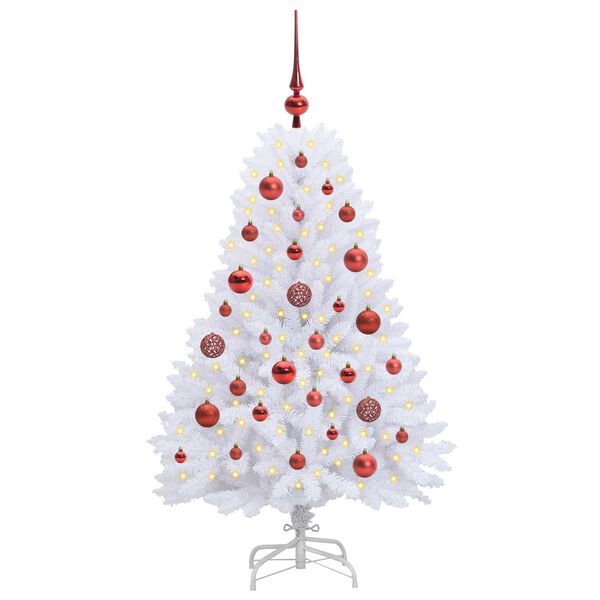 vidaXL Sapin de No&euml;l Artificiel &agrave; Branches Articul&eacute;es Blanc 120 cm