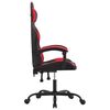vidaXL Chaise de jeu Noir et rouge Similicuir