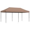 vidaXL Tente de r&eacute;ception pliable escamotable marron 580x292x315 cm