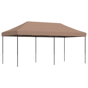 vidaXL Tente de r&eacute;ception pliable escamotable marron 580x292x315 cm
