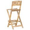 vidaXL Chaises de bar de jardin pliables lot de 2 Bois manguier solide
