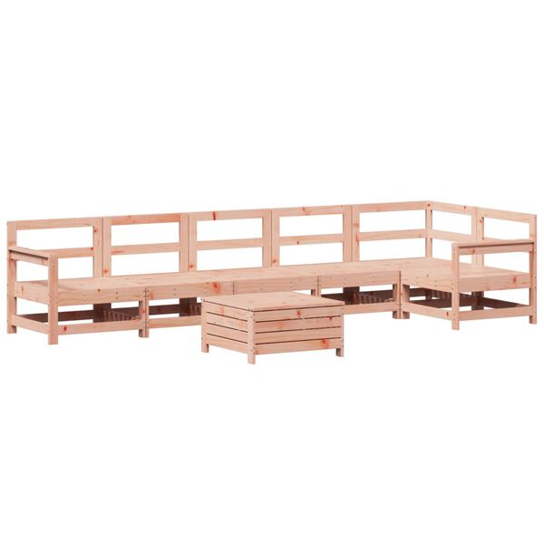 vidaXL Salon de jardin 7 pcs bois massif sapin de douglas