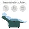vidaXL Fauteuil inclinable électrique vert foncé tissu