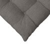 vidaXL Coussins de siège 4 pcs Gris clair 40 x 40 x 6 cm