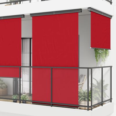 vidaXL Auvent latéral de balcon 165x250 cm Rouge