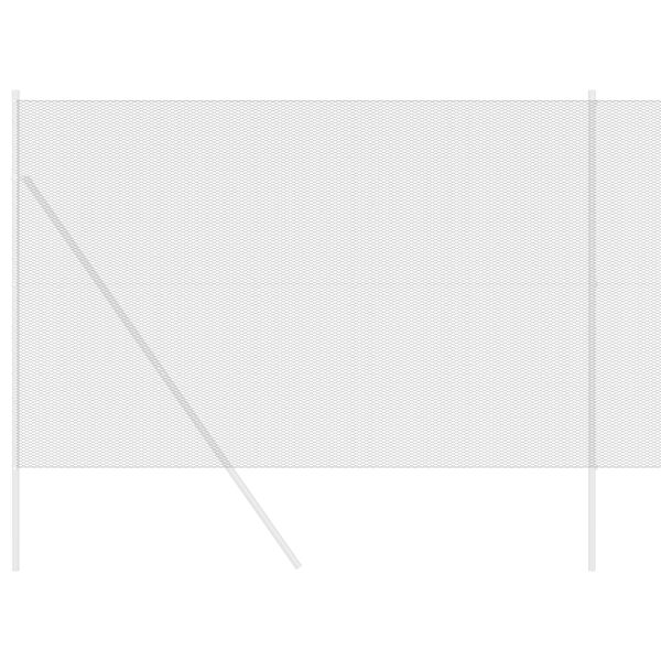 vidaXL Clôture hexagonale Gris 1.6 x 10 m Acier