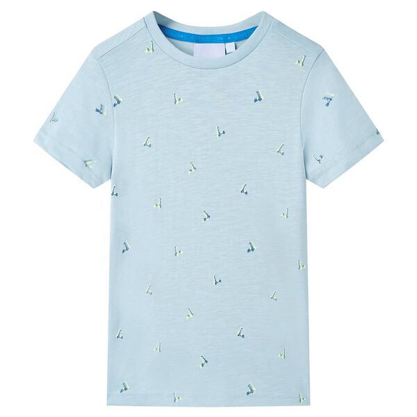 T-shirt pour enfants bleu clair 128