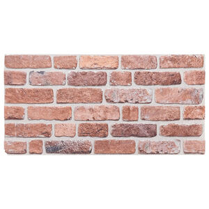 vidaXL Panneaux muraux 3D 10 pcs rouge 100x50 cm EPS