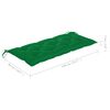 vidaXL Banc de jardin empilable et coussin 128,5cm Bois de teck massif