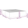 vidaXL Cadre de lit sans matelas bleu 200x200 cm velours