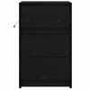 vidaXL Cabinet de chevet Ch&ecirc;ne noir 38 x 34 x 61 cm Bois d'ing&eacute;nierie