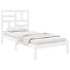 vidaXL Cadre de lit sans matelas blanc bois massif 90x200 cm