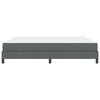 vidaXL Lit &agrave; ressorts avec matelas Gris fonc&eacute; 200 x 200 cm tissu