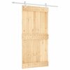 vidaXL Porte coulissante et kit de quincaillerie 100x210 cm pin massif