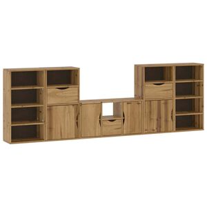 vidaXL Meubles TV 5 pcs avec rangement ODDA bois de pin massif