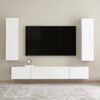 vidaXL Meuble TV Blanc 30,5x30x110 cm Bois d&rsquo;ing&eacute;nierie