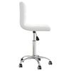 vidaXL Chaise de bureau pivotante Blanc Similicuir
