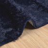 vidaXL Tapis shaggy &agrave; poils longs NAVARRA bleu marine 160x230 cm