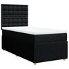 vidaXL Sommier &agrave; lattes de lit avec matelas Noir 90x200 cm Tissu