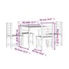 vidaXL Ensemble &agrave; manger de jardin 5 pcs gris bois massif de pin