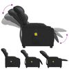 vidaXL Fauteuil de massage inclinable Noir Similicuir