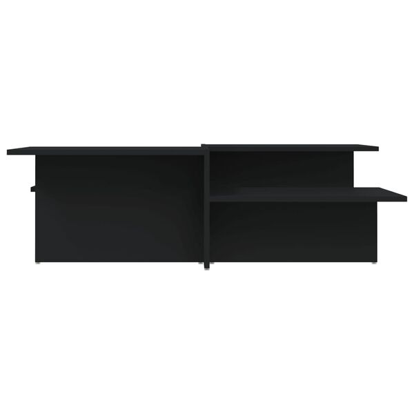 vidaXL Tables basses 2 pcs Noir Bois d'ingénierie