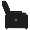 vidaXL Fauteuil de massage inclinable Noir Tissu