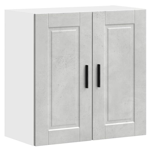 vidaXL Armoire murale de cuisine Porto gris b&eacute;ton bois d'ing&eacute;nierie