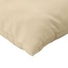 vidaXL Coussins de canapé lot de 4 beige 40x40 cm tissu