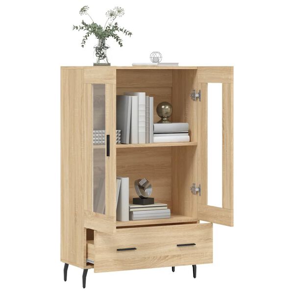 vidaXL Buffet haut ch&ecirc;ne sonoma 69,5x31x115 cm bois d'ing&eacute;nierie