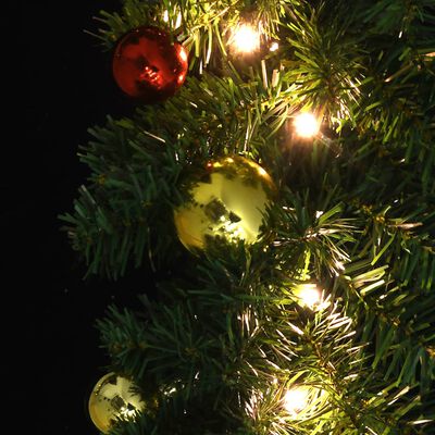 vidaXL Guirlande de Noël décorée avec boules et lumières LED 20 m
