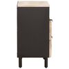 vidaXL Cabinet de chevet Blanc 50 x 33 x 60 cm Bois de mangue massif