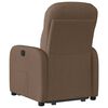 vidaXL Fauteuil inclinable &eacute;lectrique marron tissu