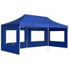 vidaXL Tente de r&eacute;ception pliable avec parois Aluminium 6 x 3 m Bleu