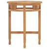 vidaXL Table de bistro &Oslash;60x75,5 cm bois de teck solide