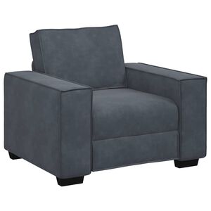 vidaXL Fauteuil gris fonc&eacute; 100x78x84 cm velours