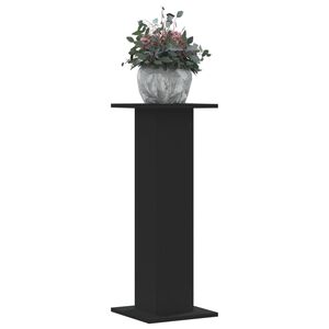 vidaXL Supports pour plantes 2 pcs noir 30x30x80 cm bois d'ing&eacute;nierie