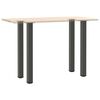 vidaXL Pieds de table de bar 4 pi&egrave;ces Anthracite 90-92 cm Acier