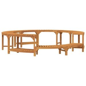 vidaXL Entourage de bain &agrave; remous Bois d'Acacia Massif Marron