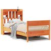 vidaXL Lit biblioth&egrave;que sans matelas cire marron 100x200 cm pin massif