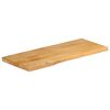 vidaXL Dessus de table 90x40x2,5 cm bord vivant bois massif manguier