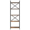 vidaXL &Eacute;tag&egrave;re Bois Ancien 56 x 34 x 171 cm Bois d'ing&eacute;nierie