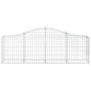 vidaXL Paniers &agrave; gabions arqu&eacute;s 6 pcs 200x30x60/80 cm Fer galvanis&eacute;