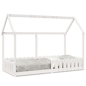 vidaXL Cadre de lit d'enfants forme de maison sans matelas 90x200 cm
