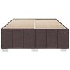 vidaXL Cadre de lit sans matelas marron fonc&eacute; 140x200 cm tissu