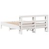 vidaXL Cadre de lit sans matelas blanc 150x200 cm bois de pin massif
