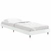 vidaXL Cadre de lit sans matelas blanc brillant 75x190 cm