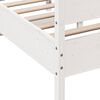 vidaXL Cadre de lit sans matelas blanc 140x190 cm bois de pin massif