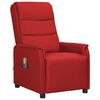 vidaXL Fauteuil de massage Rouge bordeaux Similicuir
