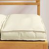 vidaXL Coussin 2 pcs Crème 40 x 40 x 8 cm Tissu Oxford